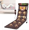 Full Body Massage Mat with Heat,10 Vibrating Nodes Full Body Massage Bed with Adjustable Pillows Heating Pads,Back Massage Chair Pad for Neck and Back Muscle Relaxation