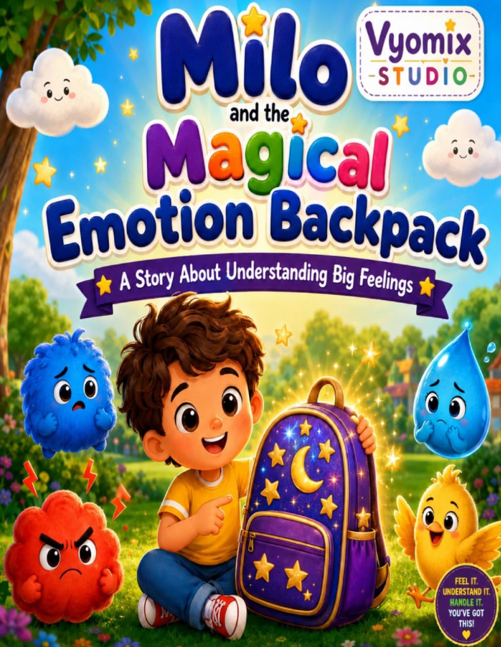 Milo and the Magical Emotion Backpack: A Heartwarming Children's Story About Big Feelings, Worry, Anger, Sadness, Courage and Emotional Growth (Milo’s Big Feelings Adventures)