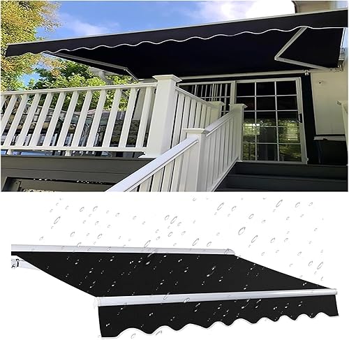 Tela de repuesto para toldo retráctil, cubierta de ventana para toldo exterior, cubierta de ventana para cubierta de poliéster comercial y