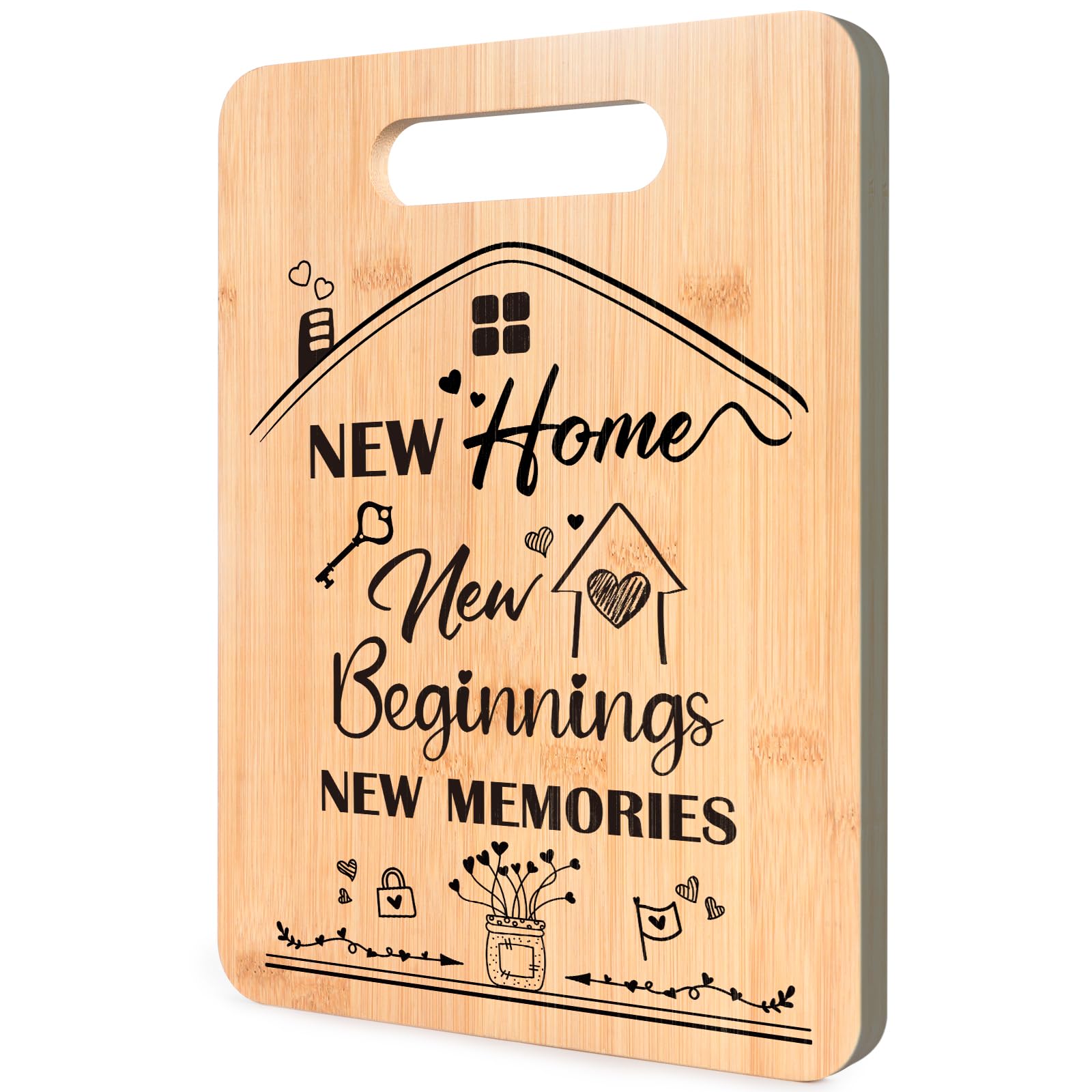 New Home Housewarming Gifts - House Warming Gifts for New Home, Chopping Board Housewarming Presents Ideas, New House Essentials Cutting Board, Kitchen Presents for Couples Friend Family