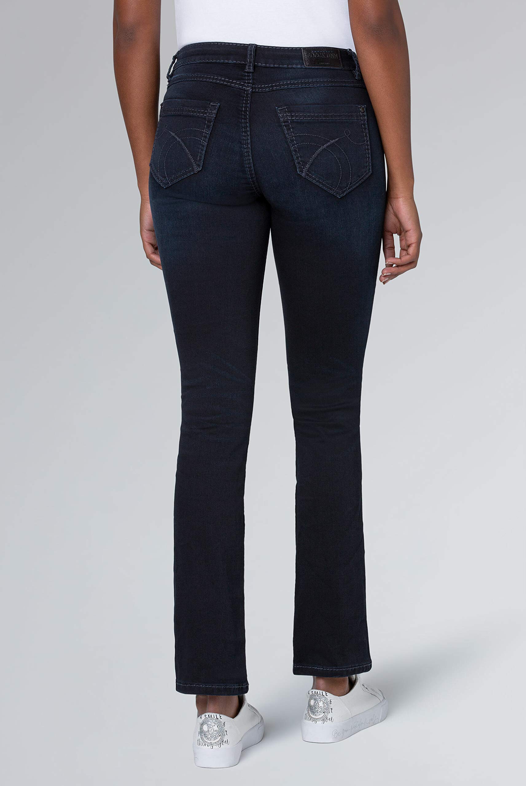 SOCCX Damen Jeans RO:My Regular Fit | Bequeme Stretch Denim mit geradem Bein, mittlerer Bundhöhe & formstabilem Alltag, Büro & City-Looks | Diverse Waschungen