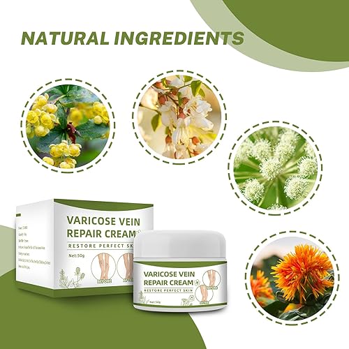 Miniatura 4 de Crema de venas varicosas crema reparadora de venas arañas mejora la circulación sanguínea crema de tratamiento de venas varicosas para piernas dolor