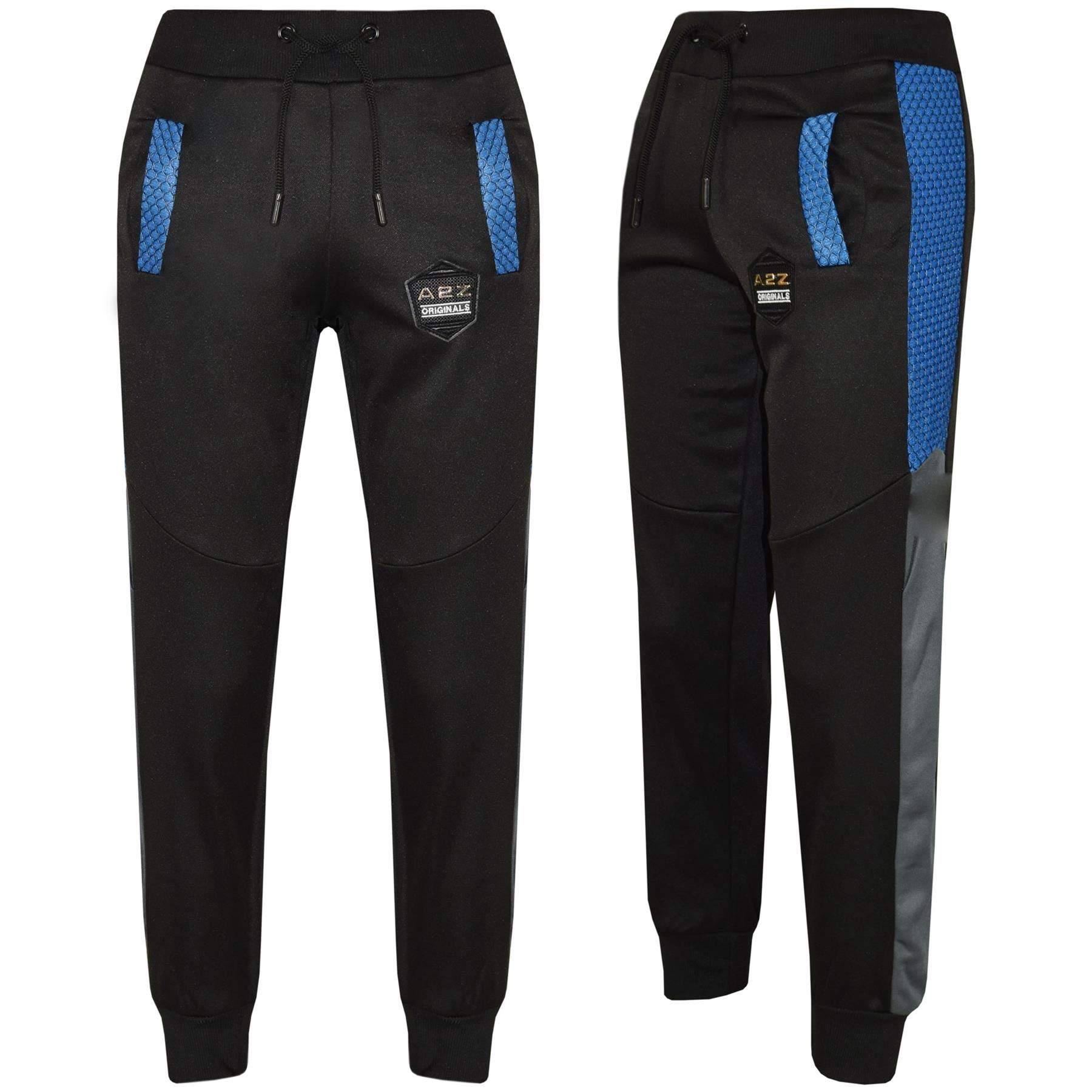 A2Z 4 Kids Mädchen Jungen Kapuzen Trainingsanzug Originals Abzeichen Reißverschluss Kapuzenpullover Oberteil Unterteil Kontrast Mesh Einsätze Workout Jogger 5-13