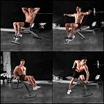 FitinOne Adjustable Weight Bench Workout Bench for Home Gym, 660 lbs Capacity Multi-Functional Folding Exercise Bench for Full Body Incline Decline