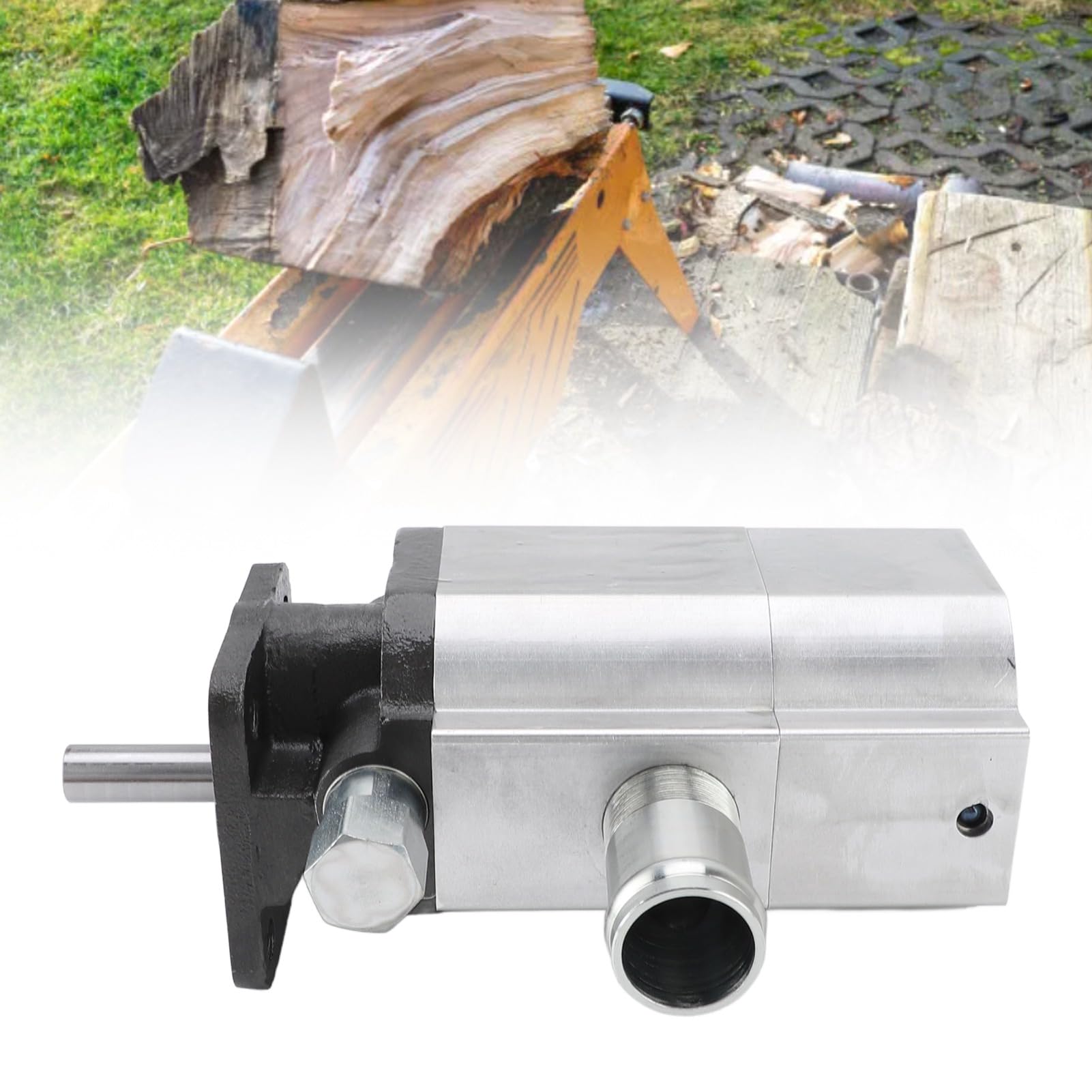 Asixxsix Pompa do łuparki do drewna, stop aluminium i stali nierdzewnej, 12 GPM, wysoki przepływ, 3600 obr./min, wydajna pompa do łuparki do drewna do łupania p n i
