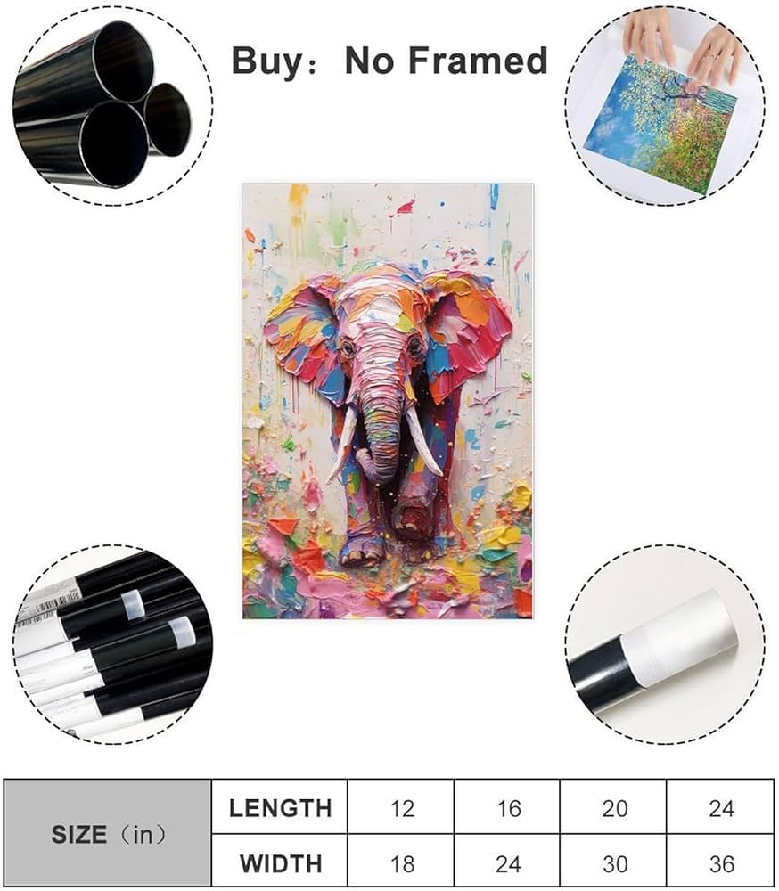 T*A様 Beyond the fun｜象 動物画 イラスト 抽象画 絵画 ドロ Amazon