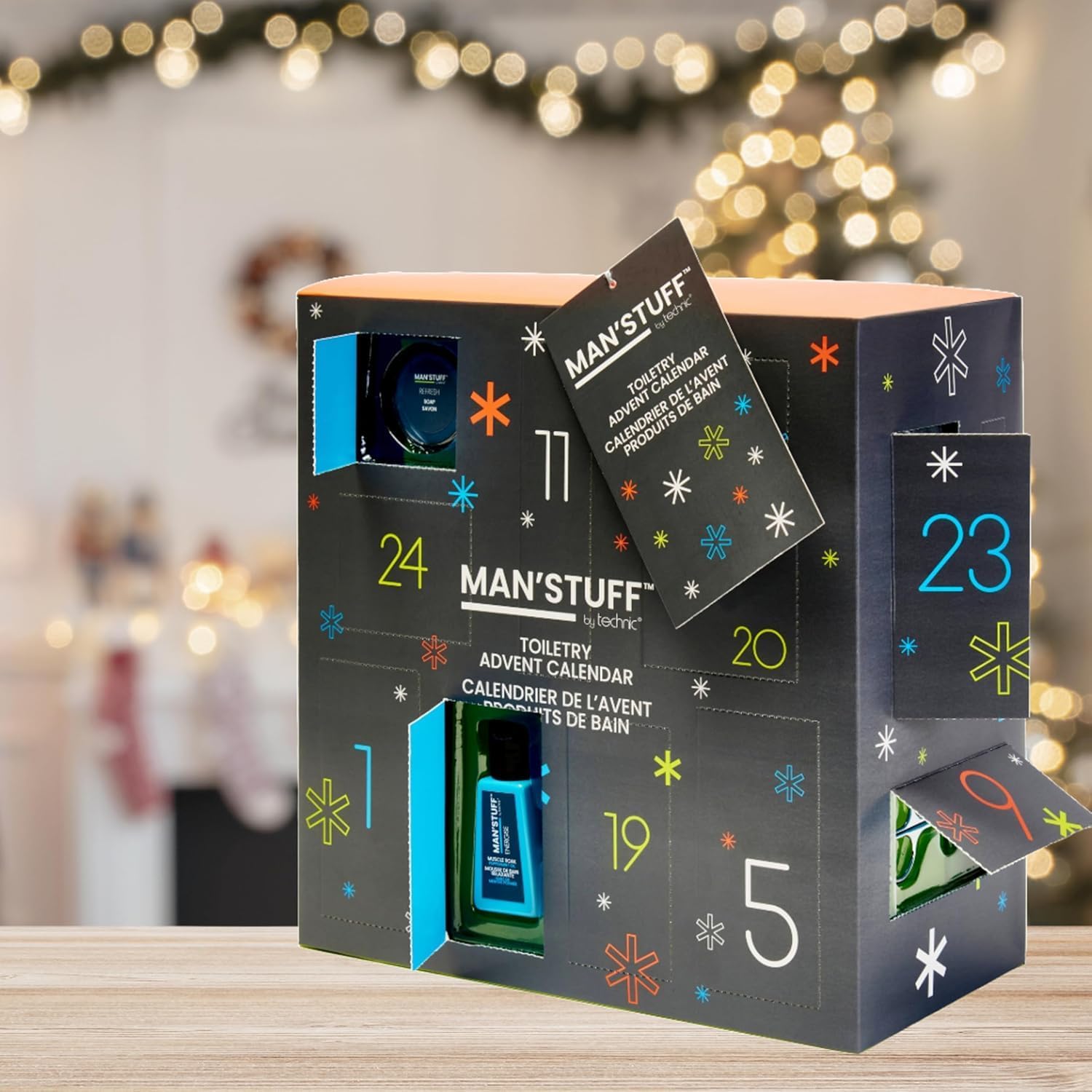 Man Christmas Advent Calendar Toiletry Grooming Bath Gift Set