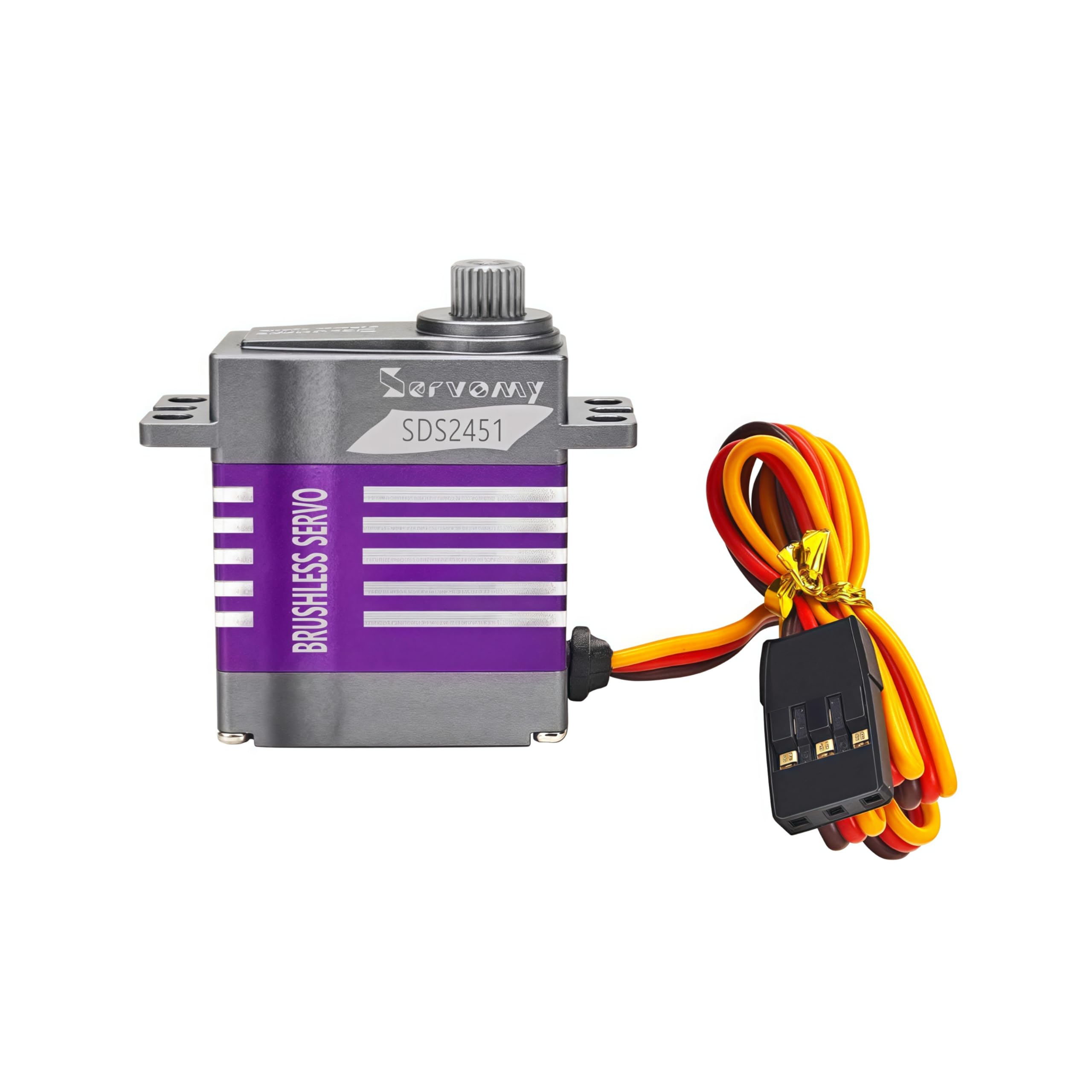 SDS2451, micro servomotor sin escobillas, 9.5 kgf.cm, 0.07 segundos, 8.4 V, carcasa de aluminio de engranaje de metal, mini servos digitales de dirección de velocidad de torsión de alta