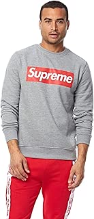 Supreme Felpa Logo Rosso Sport Sweatshirt For Men, Size Small