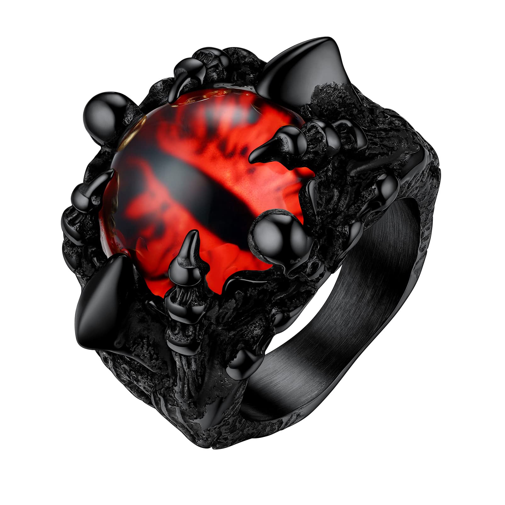 PROSTEEL Anelli Uomo Donna Acciaio Inossidabile Misura 14-30 Artiglio della Morte Gotico Punk Hip Hop con Confezione Regalo