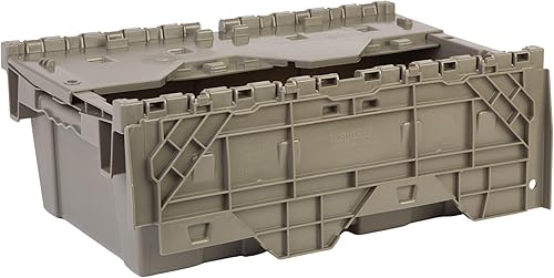 Miniatura 4 de Hudson Exchange - Contenedor de distribución de almacenamiento con tapa con bisagras, 19.6 x 11.6 x 7.3 pulgadas (3.7 galones, 5 unidades)