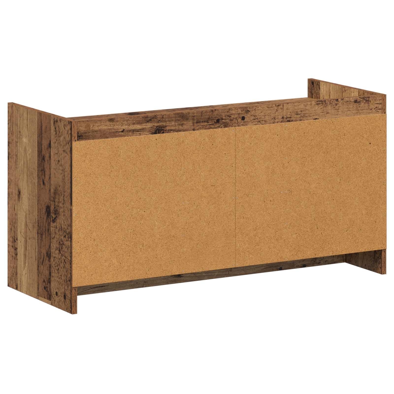 Szafka na buty z drewnianymi drzwiami inżynieryjnymi, 100 x 39,5 x 51 cm