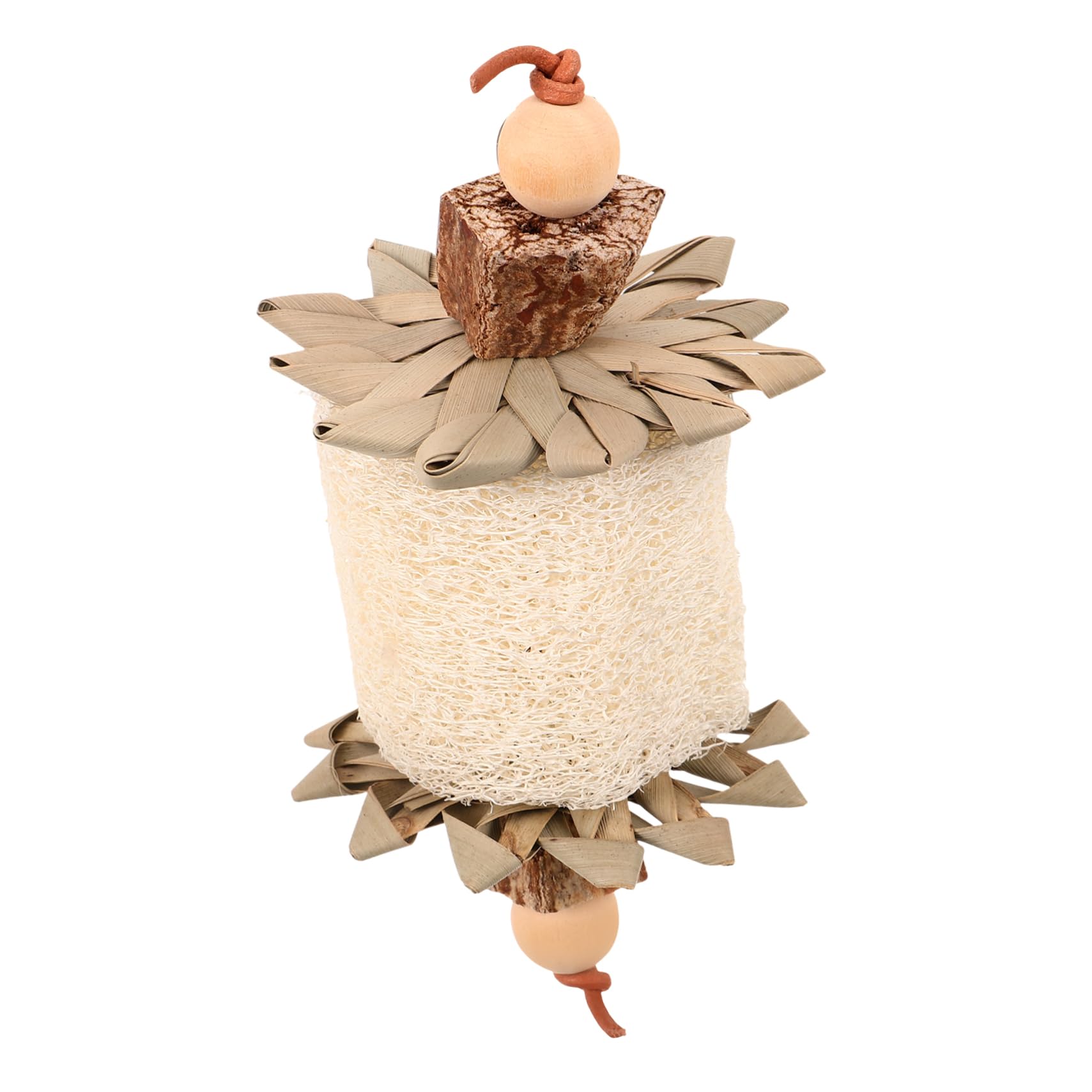 Jouet à Mâcher pour Oiseaux Jouet Suspendu Luffa pour Perroquet Pendentif pour Oiseaux