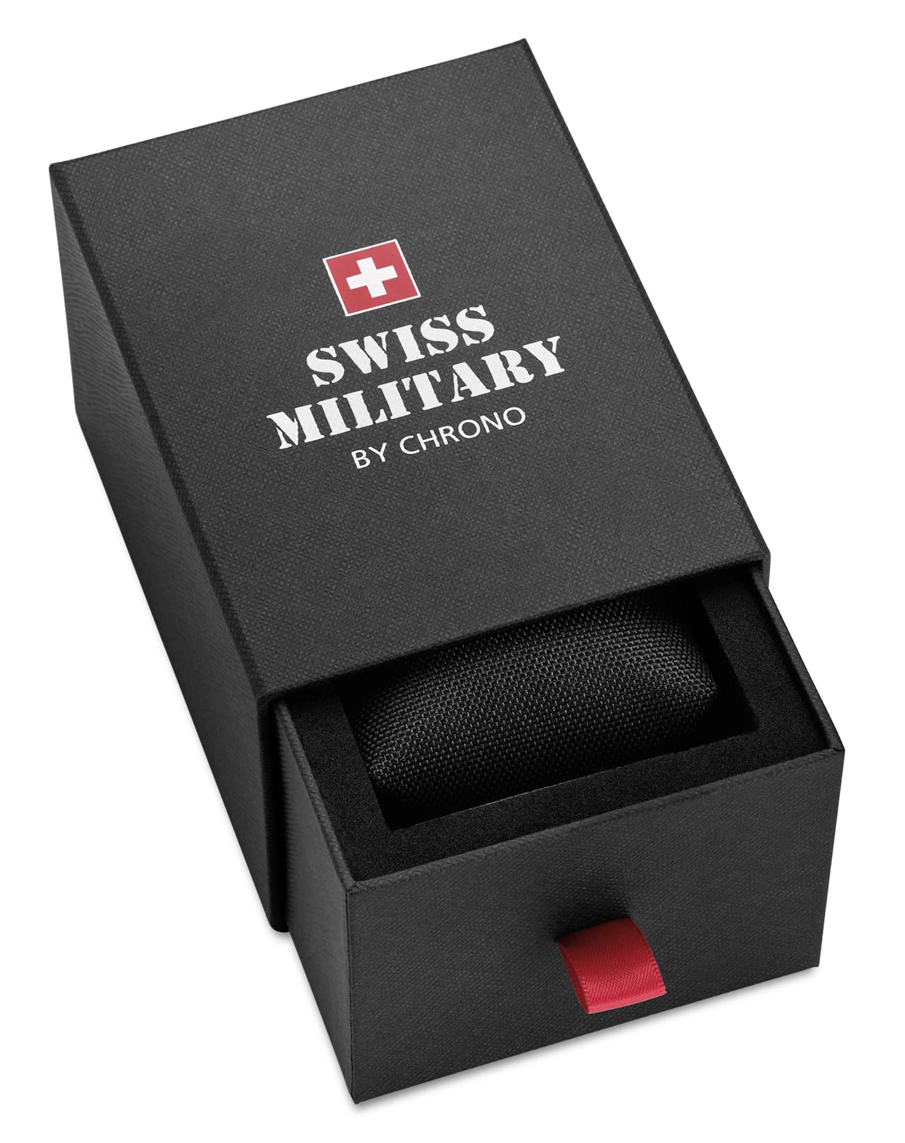 Swiss Military by Chrono GMT SM34095.04 - Orologio da polso da uomo, al quarzo, con funzione GMT e cinturino in pelle, colore: Argento