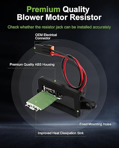 Miniatura 252 de SCITOO Resistencia de motor de ventilador HVAC para 2008-2013 para Chrysler 300/2008-2016 para Town & Country/2008-2010 para Dodge Charger/2008-2018