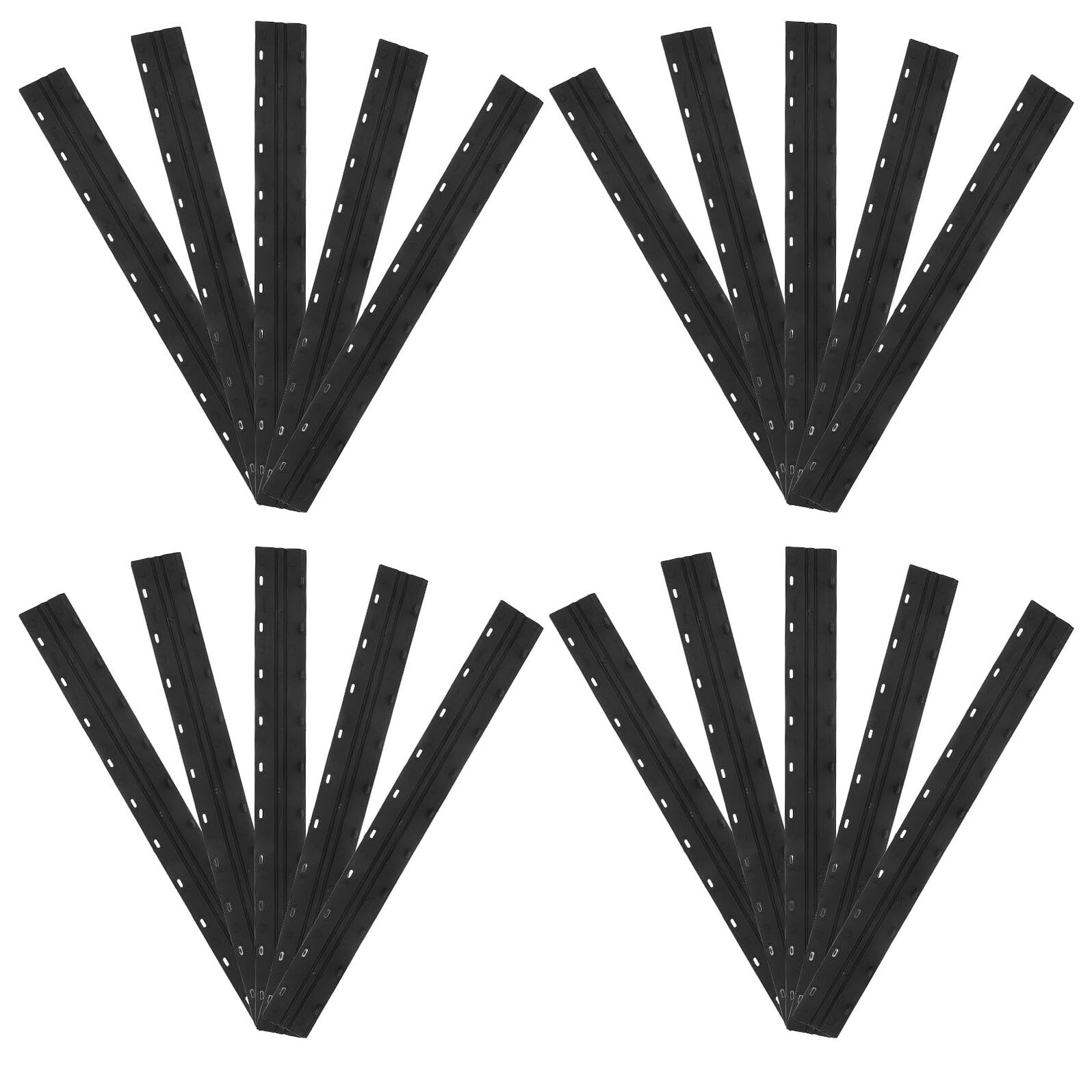Pinces à reliure noires x100 pour organiser vos dossiers papier de bureau