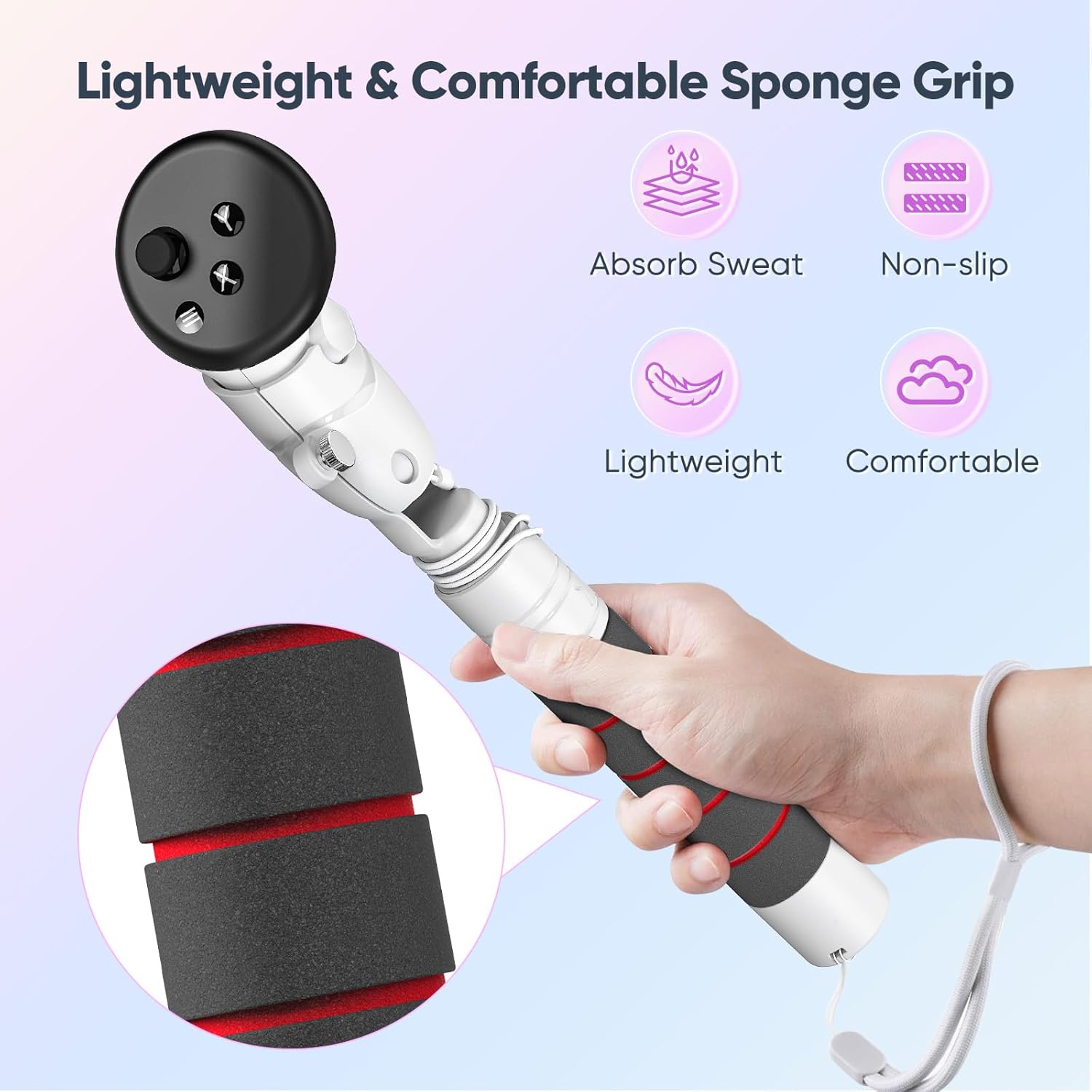 Handle Attachment Compatible with Meta Quest 3/3S/Oculus Quest 2/ Rift S VR Accessories 4-in-1, YUANHOT VR Gorilla Tag Long Arms Extension Grip, Compatible with Beat Saber/Golf Club Game - Image 6