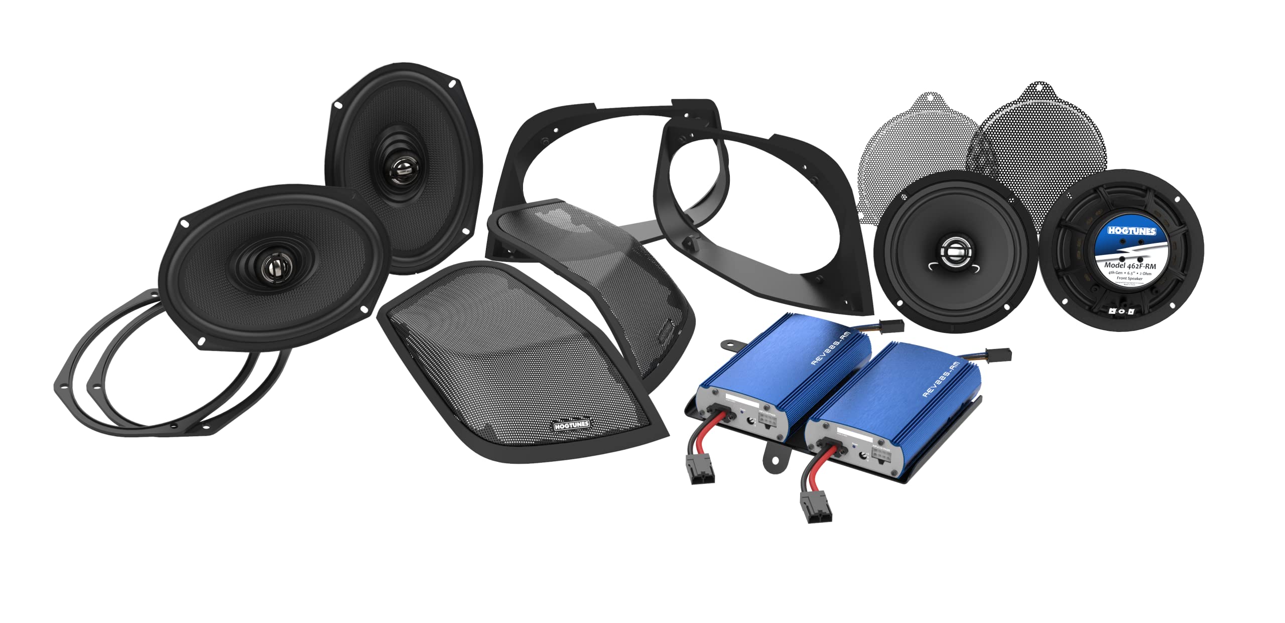 Hogtunes Retro 450.4 Kit with 6x9 Cut-in