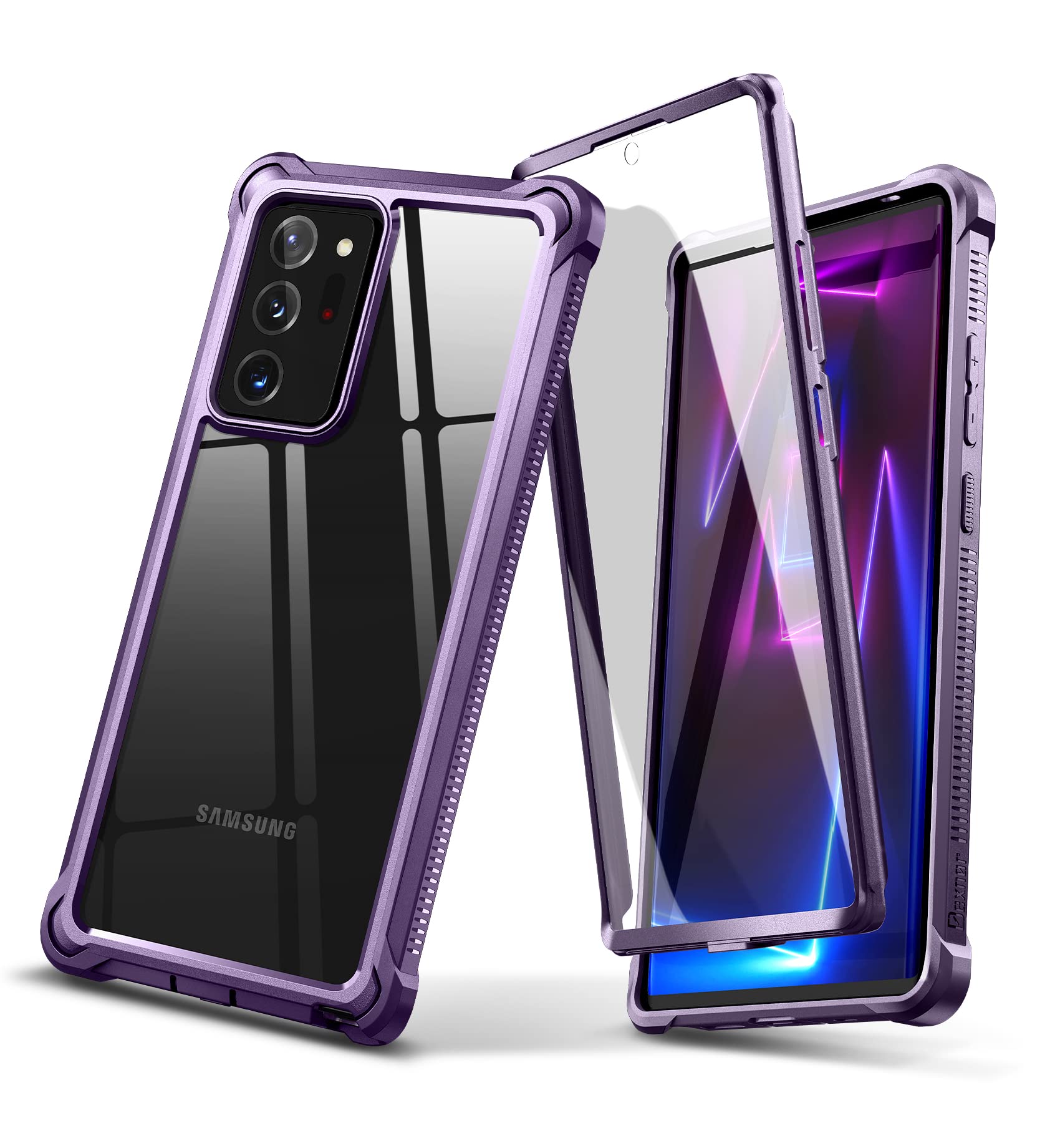 Dexnor Case for Samsung Galaxy Note 20 Ultra 5G Inch with Built-in  Screen Protector 360 Degree Dust Proof Front and Back Clear Full Body  Outdoor