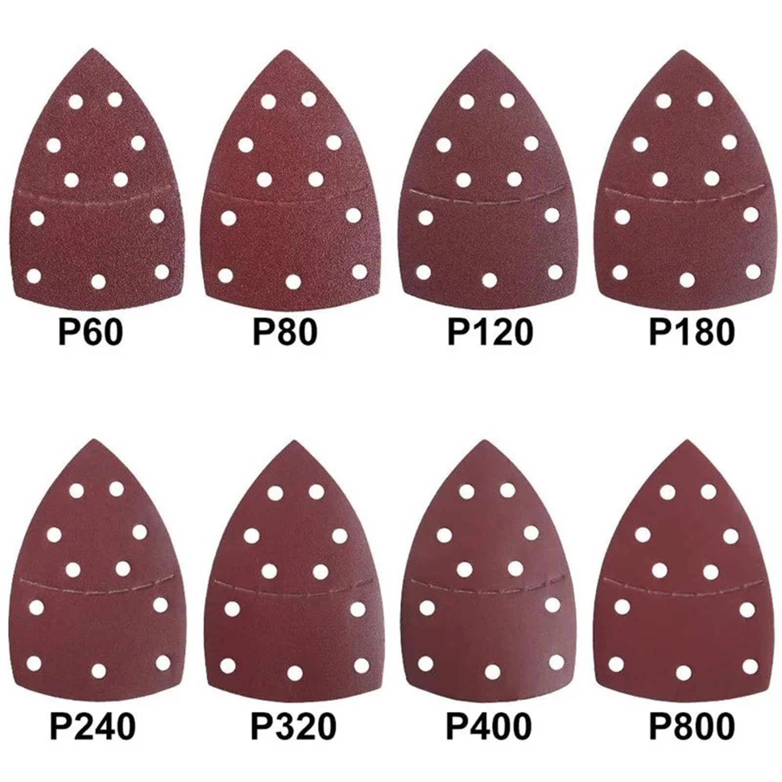 Papel de lija triangular flocado