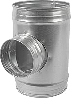 Vista 12 de Conector de conducto en forma de Y de 3 vías de metal de 6 pulgadas - Divisor de conductos de metal para conductos redondos - Brida de adaptador