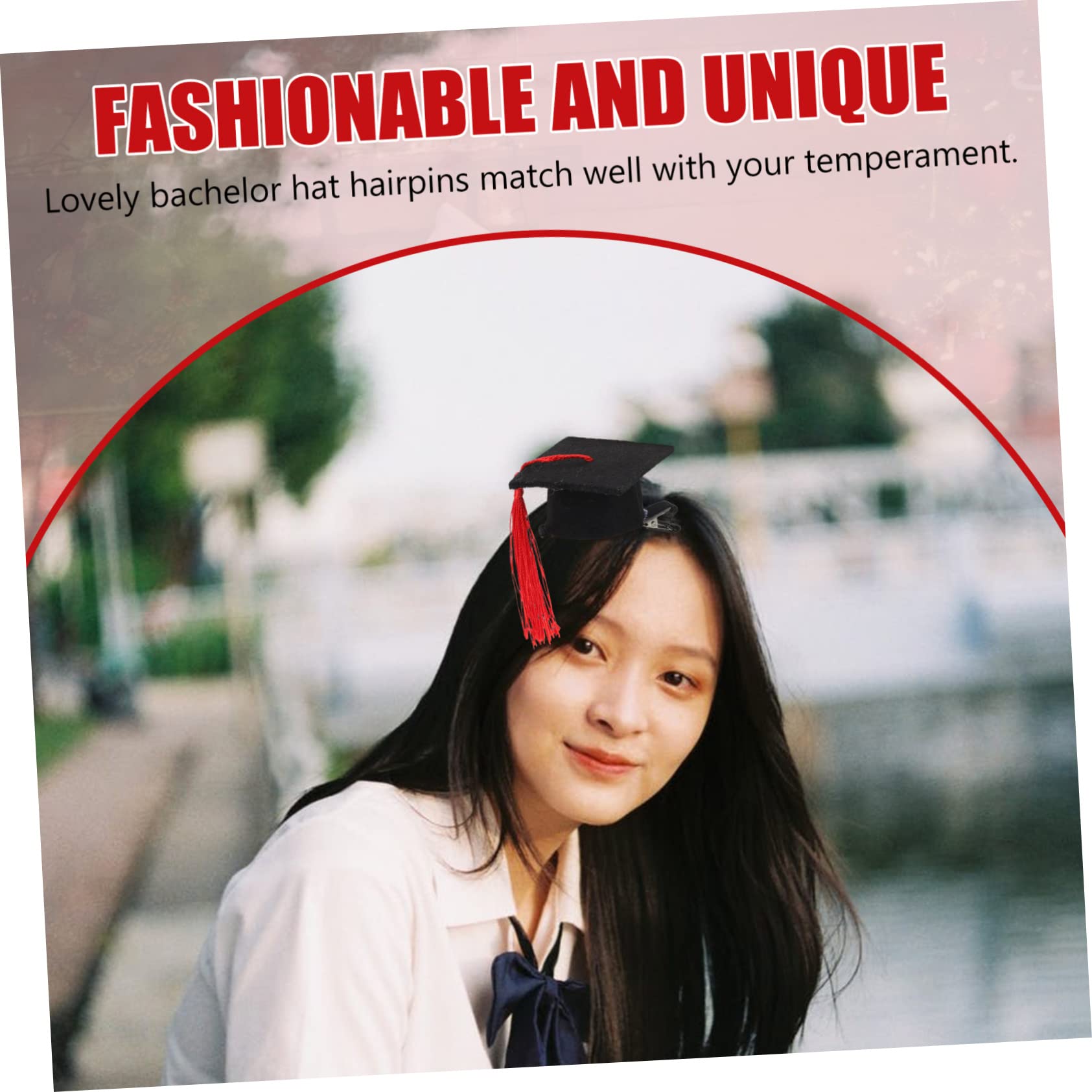 LABRIMP 8 Pezzi Fermagli per Decorativi Forma Cappello Laurea per Feste Laurea Accessori per Foto e Divertimento Sicuri e Fashion per Laureati e Amici