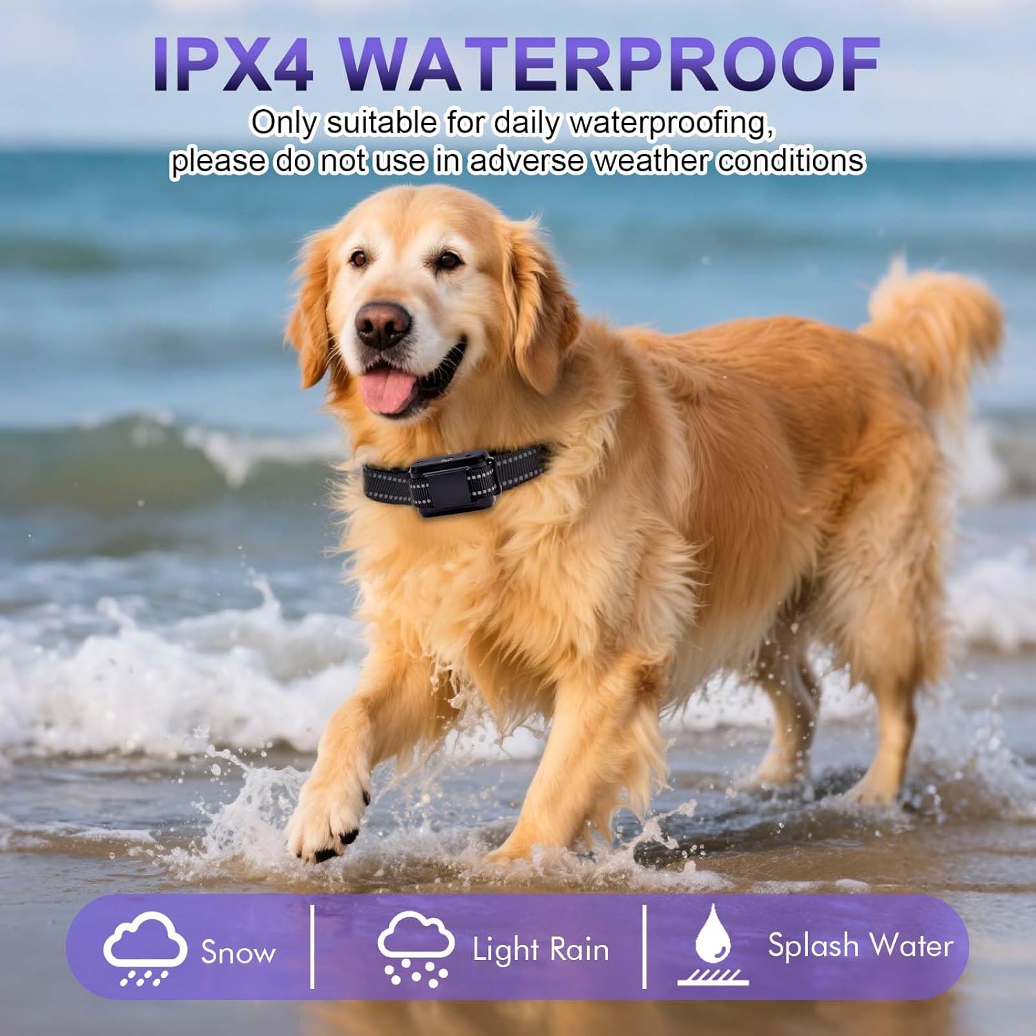 Citronella Bark Collar, Citronella Spray Dog Collar for Dogs Level 2 Sensitivity Adjustable Spray Collar, Safer Spray Training Dog Collar Suitable for All Types of Dogs