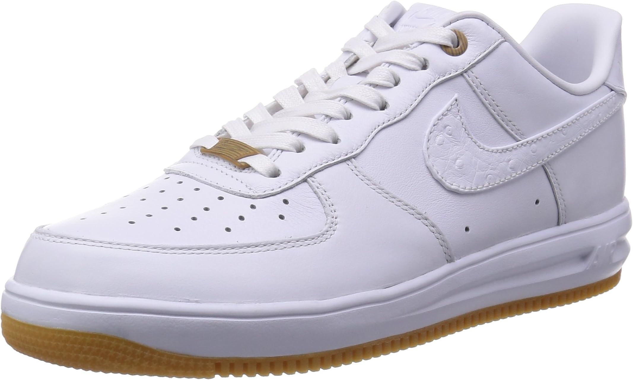 Nike Men's Lunar Force 1 '14 PRM Qs White/White/White Basketball Shoe 11 Men US
