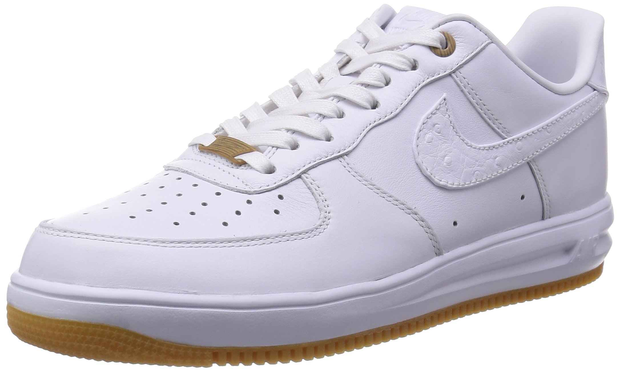Nike Men's Lunar Force 1 '14 PRM Qs White/White/White Basketball Shoe 11 Men US