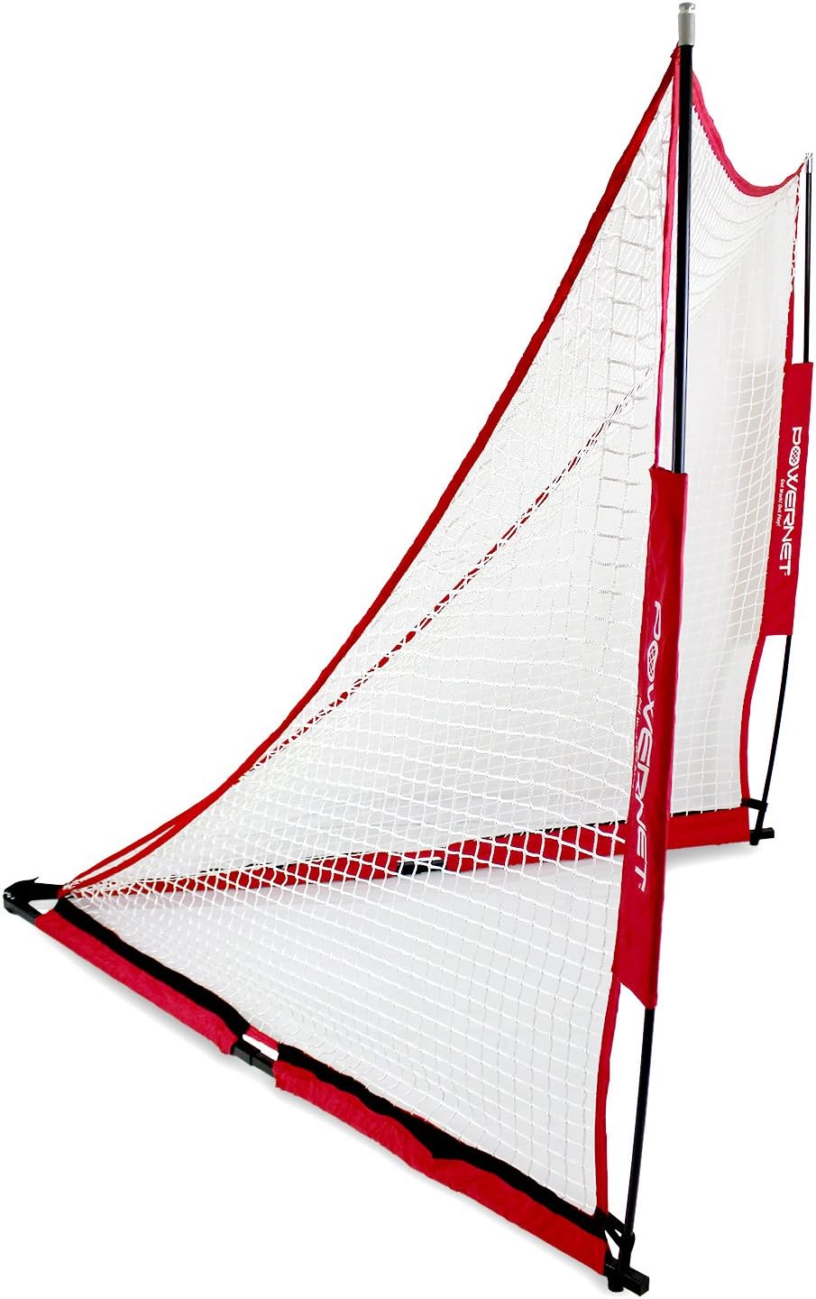 PowerNet Portable Lacrosse Goal | 4 Foot by 4 Foot | Quick and Easy Two Minute Setup No Tools Required | Perfect for Practice or Scrimmages | Bow Style Frame | Carrying Bag Included : Sports & Outdoors