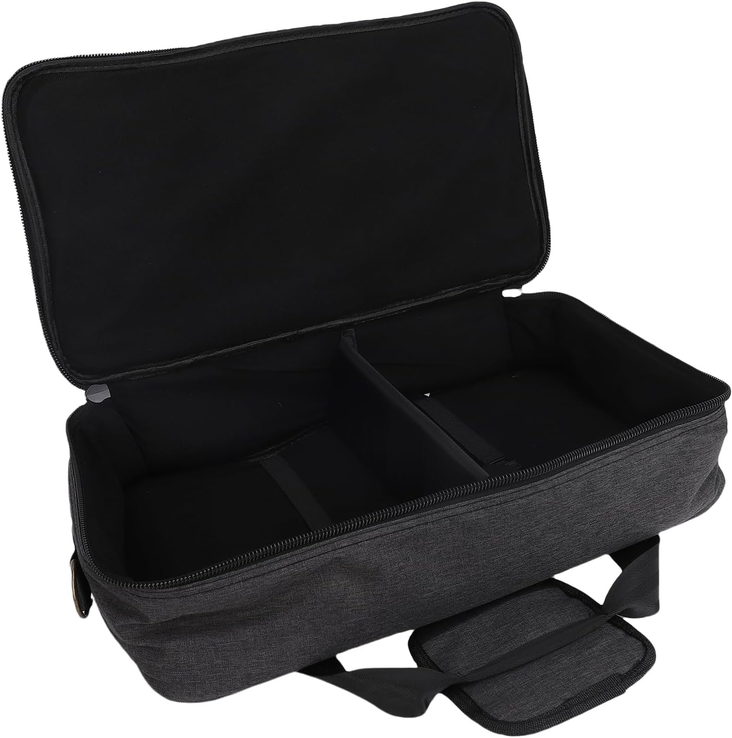 Effects Pedal Carrying Bag, 10mm Padding Multi Pockets Guitar Effects Pedal Case with Adjustable Strap and Water Proof Fabric, for Boss Line 6 (M)