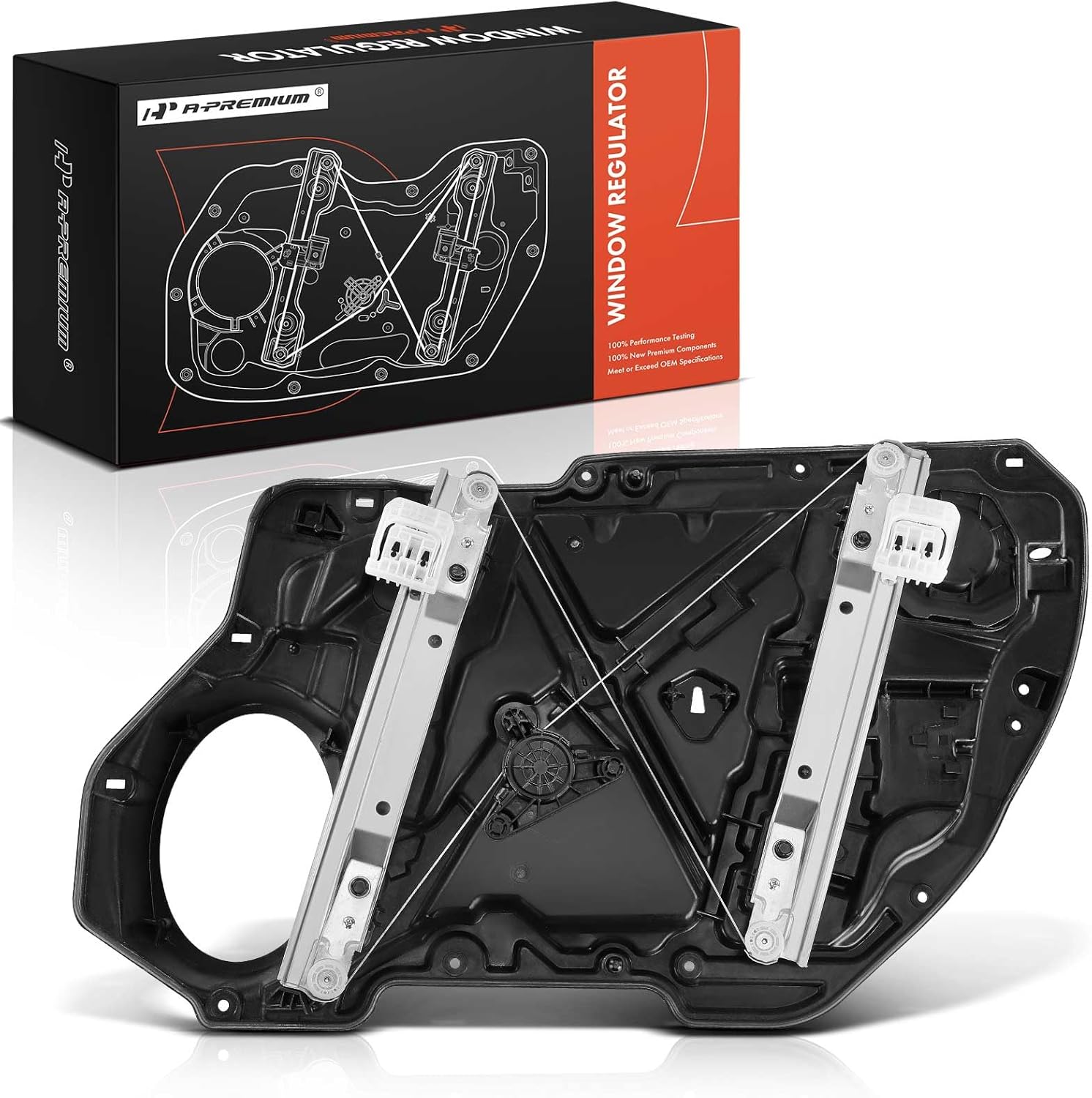 A-Premium Electric Power Window Regulator with Motor Compatible with Dodge Charger & Chrysler 300, 2011-2023, Front Left Driver Side