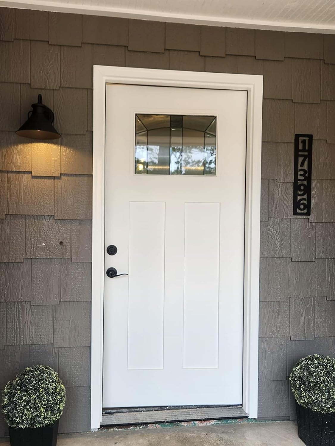 Personalized Vertical Address Sign by Sea Biscuit Metal Designs