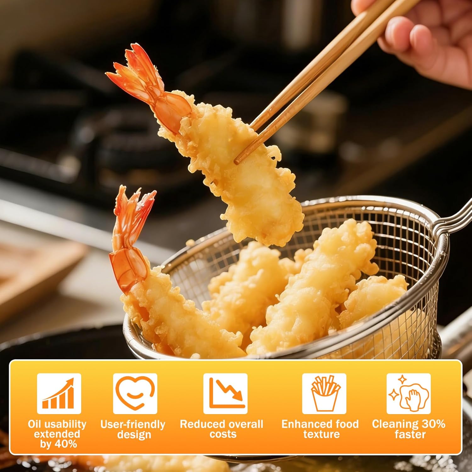 SR142GN 13.75" x 13.6" Commercial Deep Fryer Filter Screen with Safety Rolled Edges, Heavy Duty Stainless Steel Mesh Oil Strainer for Professional Kitchens, Precise Fit for Dean & Frymaster Fryers