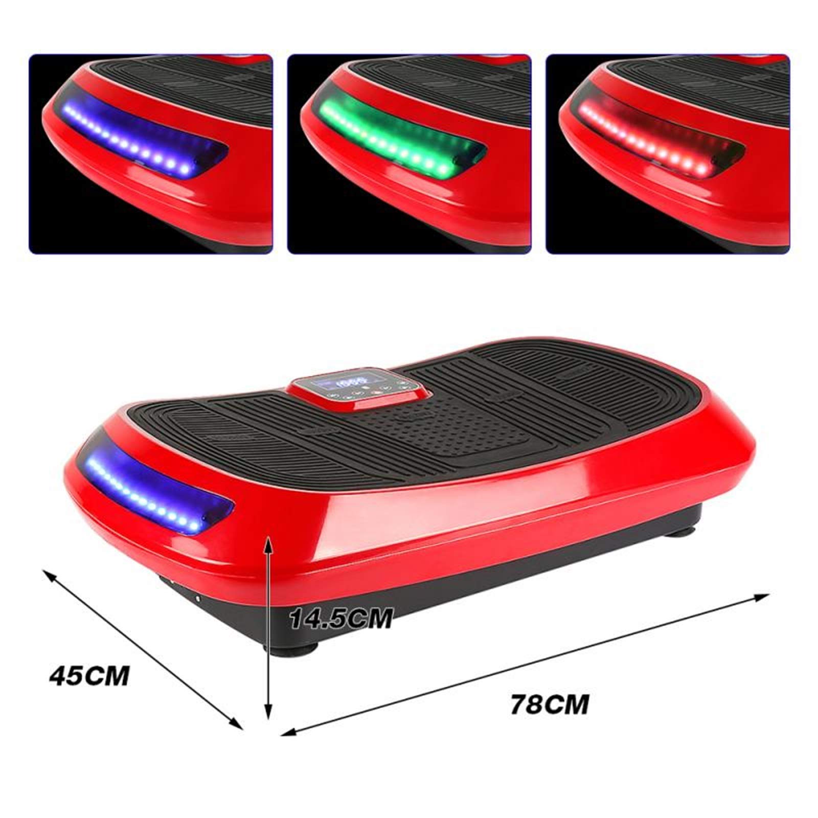 Pedana Vibrante -4D 220v 500w, attrezzo Fitness con Vibrazione - Mettiti in Forma, rimbocca e tonifica Il Corpo, Telecomando, Altoparlanti Bluetooth + Fasce di Resistenza