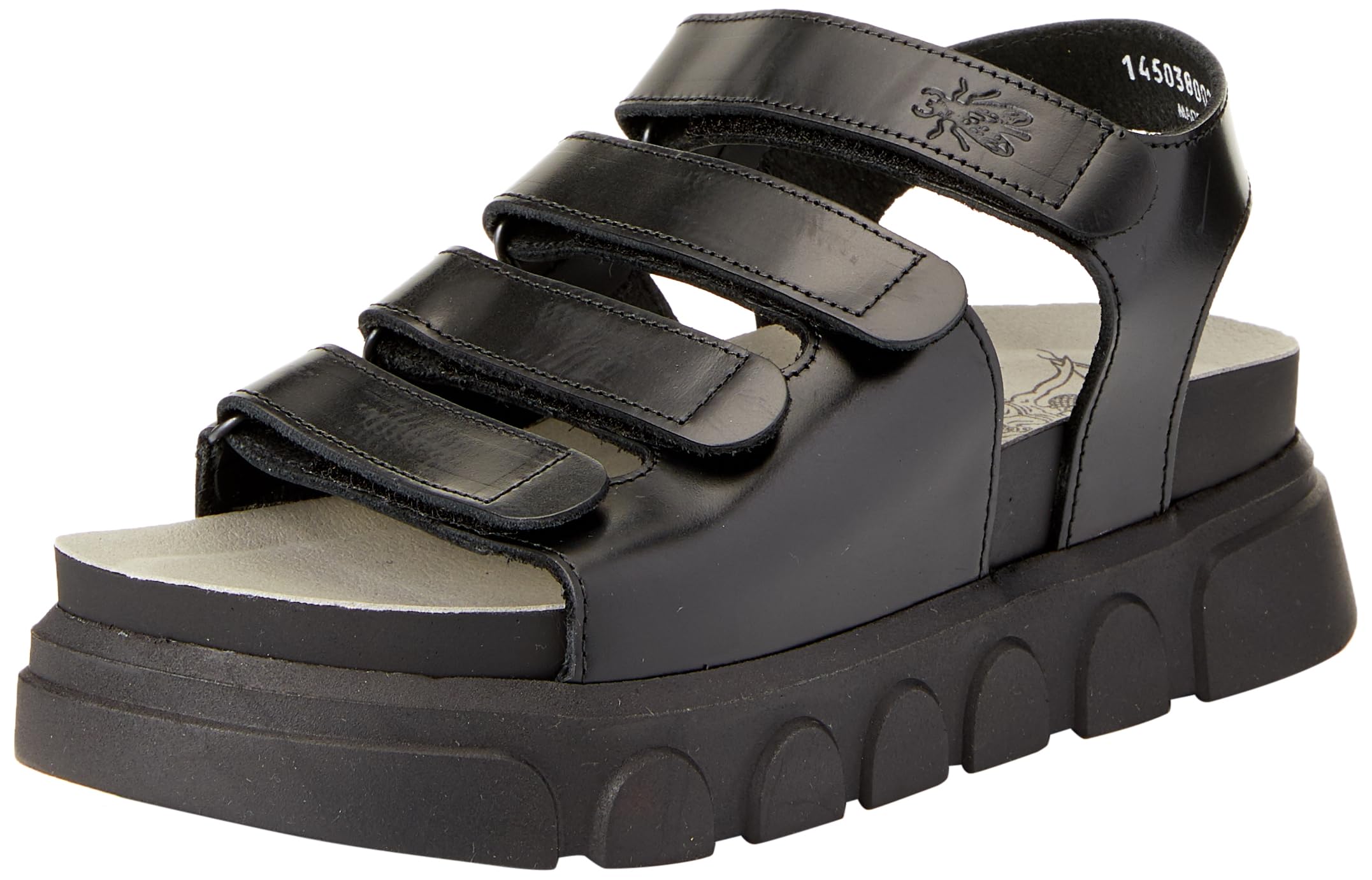 Fly London Women's CLAD038FLY Sandal, BLACK, 8 UK