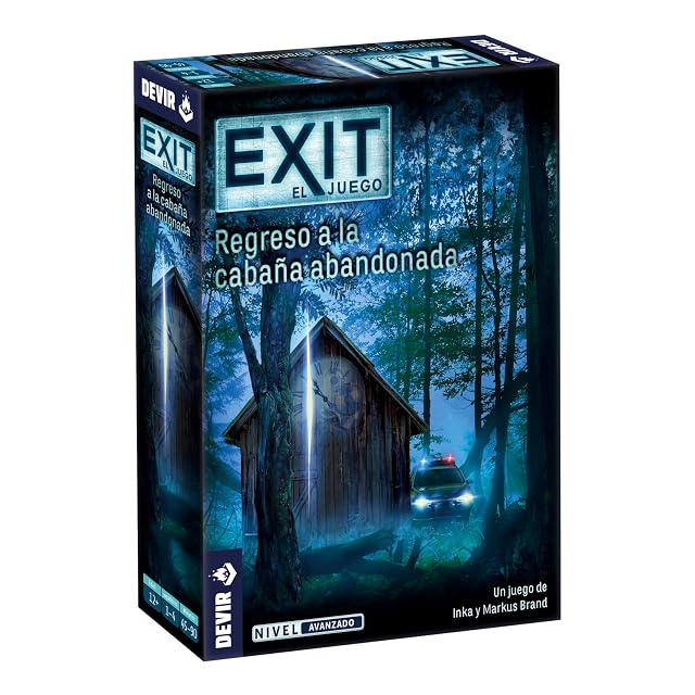 Devir - Exit: Regreso de la Cabaña Abandonada, Juego de mesa en español, juego de mesa con amigos, escape…