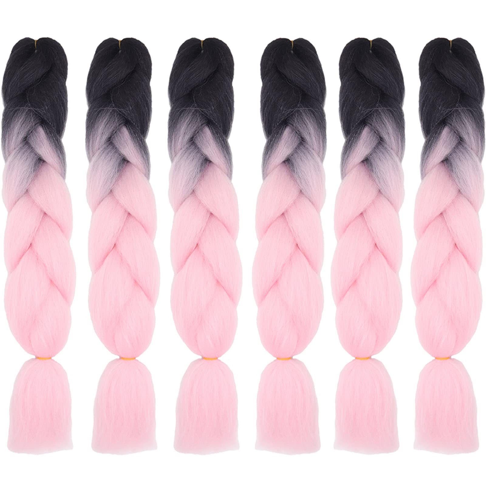 24inch Jumbo Braids Hair Extensions Ombre Braiding Hair Synthetic 3Pieces/lot Crochet Twist High Temperature African Box Braids, Sapphire Blue — view 17