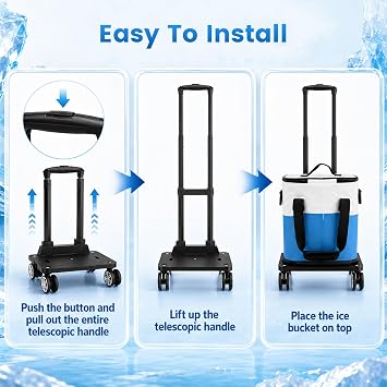 Cold Therapy Machine, Cold Therapy Machine for Knee Surgery, Portable Ice Machine After Replacement Recovery System, Programmable Timer, Foldable for Knee Surgery, Ankle and Shoulder Pain Relief