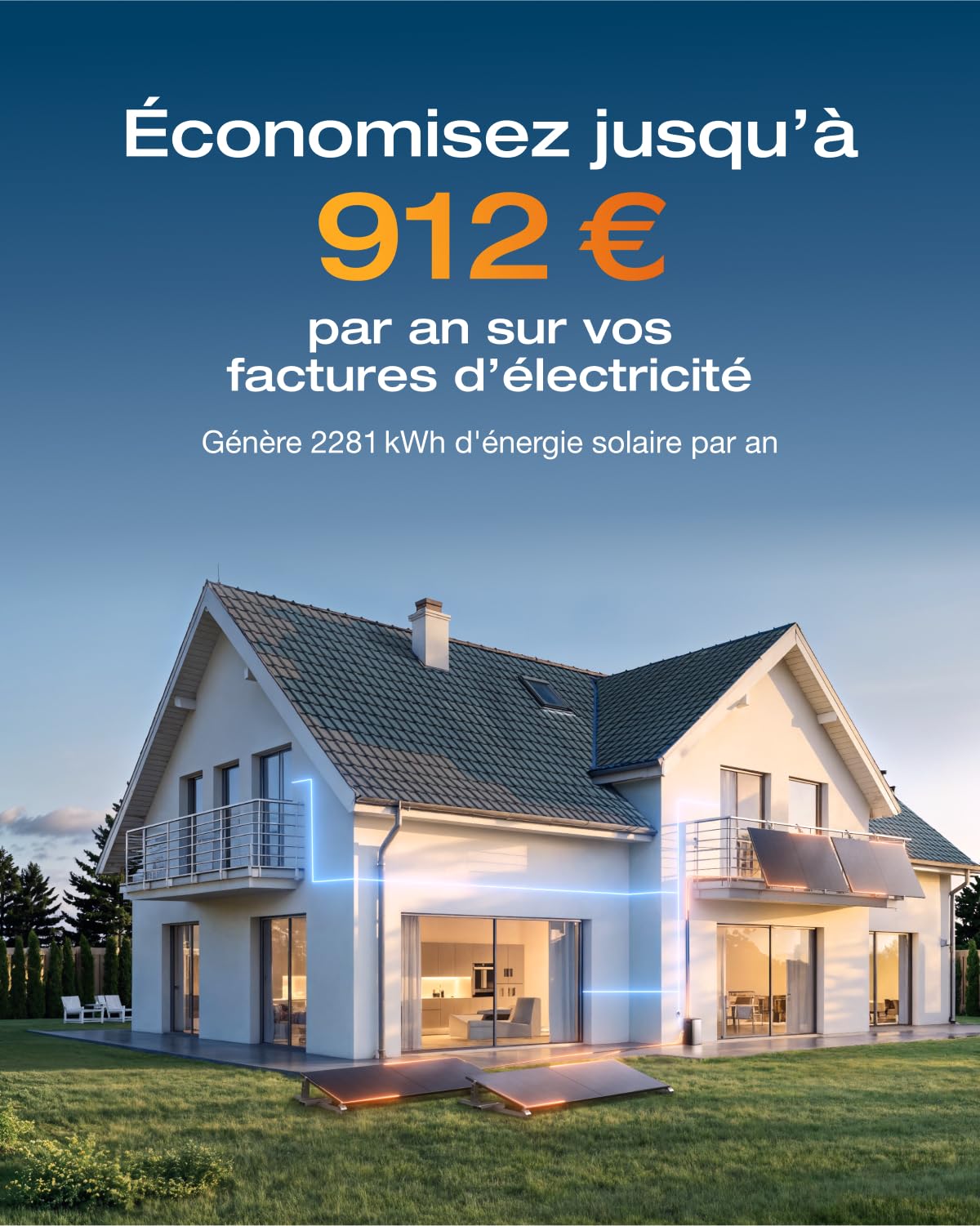 ECOFLOW Stream Pro, Batterie 1,92 kWh pour kit Solaire (Reconditionné) | 3 MPPT, Ports CA Doubles 2300W, Seuls Quelques Petits défauts dans l'emballage, Le Produit n'a Pas été utilisé