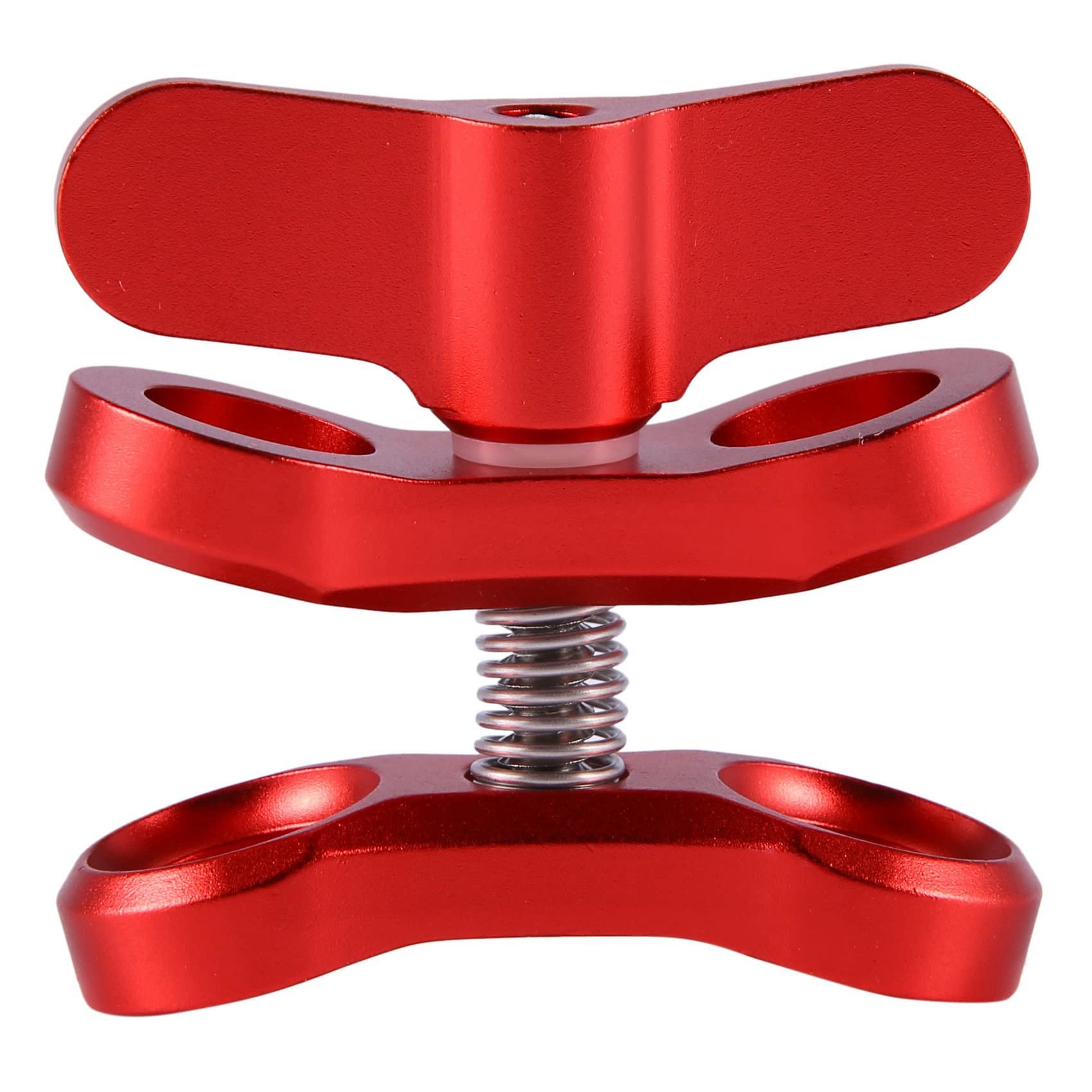 2X Accessoire de Camera Clip de Papillon de Boule de Lumieres de Plongee Support de Fixation de Bras en Aluminium pour 3 + / 4/5 Gitup SJ6000 Camera Rouge