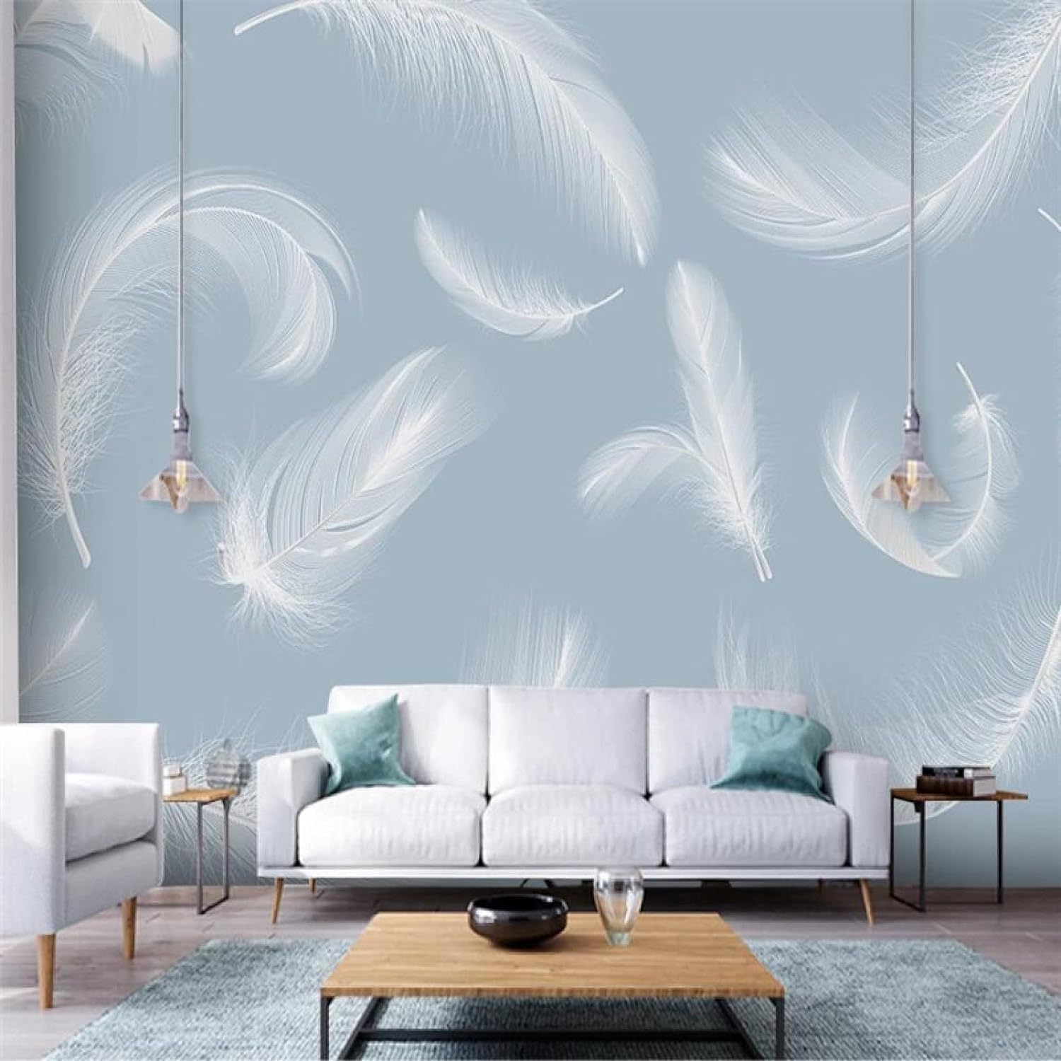 Papier Peint 3D Plumes d'Animaux pour une Chambre d'Enfant Cosy