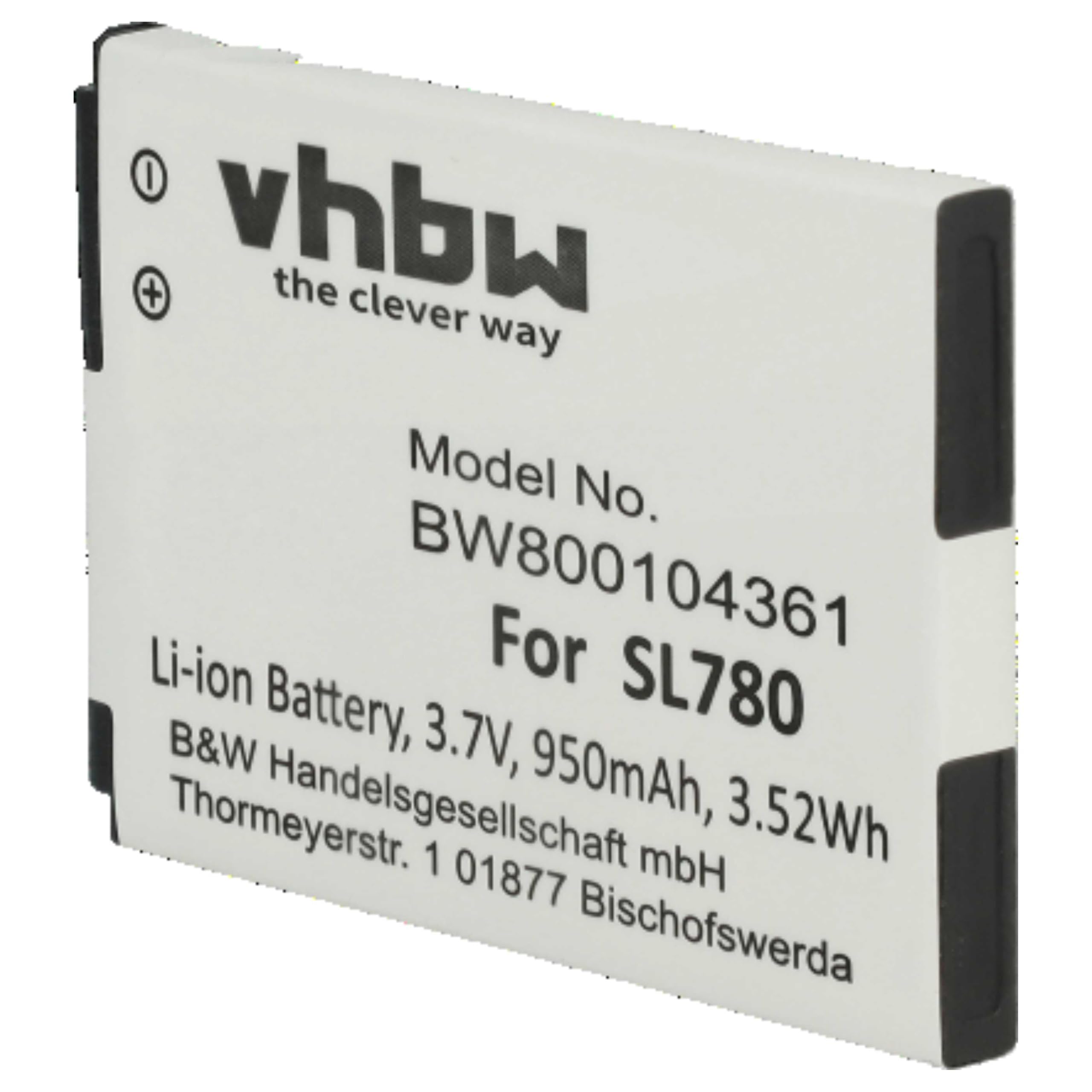 vhbw 10x batteria compatibile con Siemens Gigaset SL350, SL350H, SL450, SL400A, SL400, SL400H telefono fisso cordless (950mAh, 3,7V, Li-Ion)