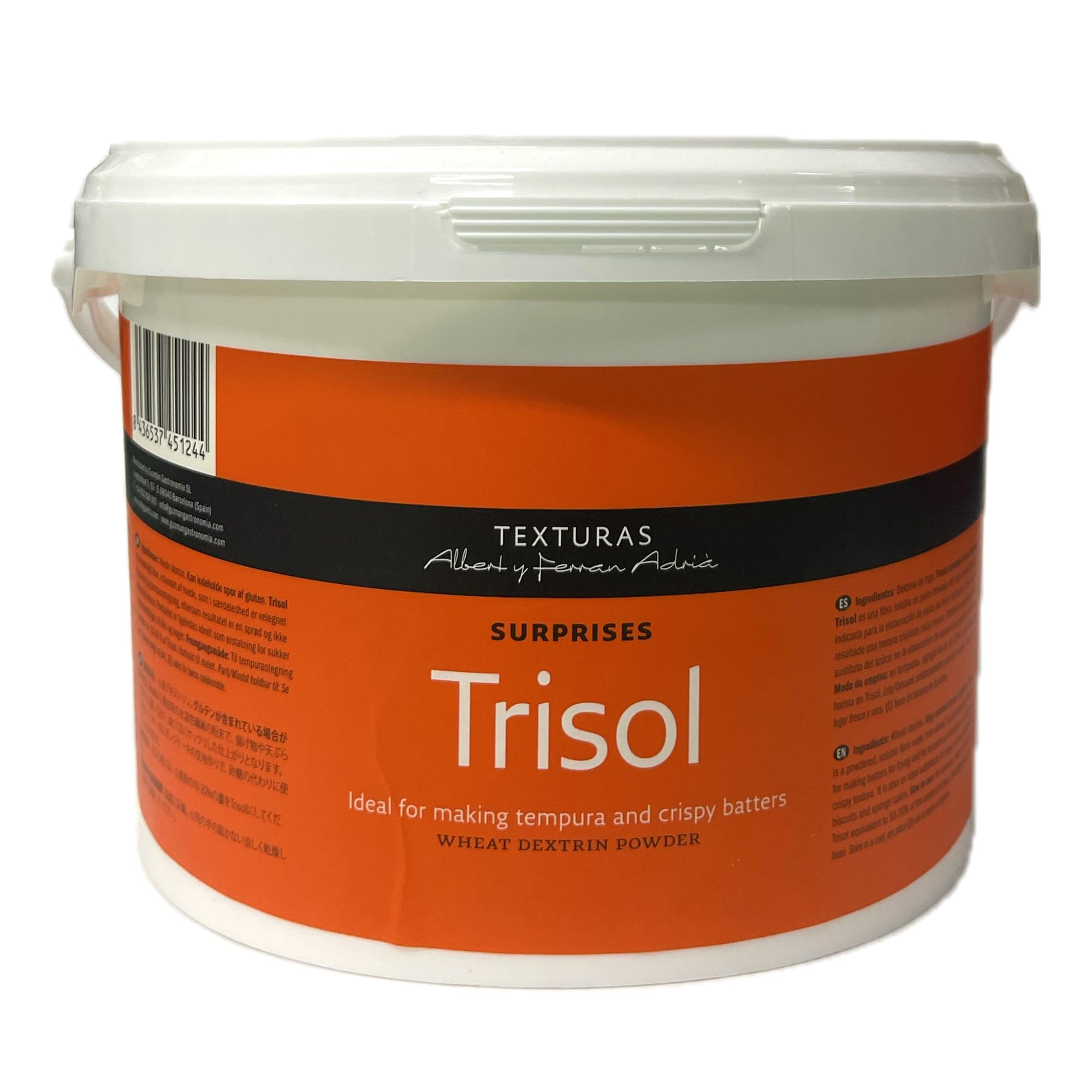 Texturas | Trisol | Tempura and Crispy Batter | Enhances Crispiness and Reduces Oil Absorption in Fried Dishes | Surprises | by Albert y Ferran Adria | 1000 gr (35.2 oz)