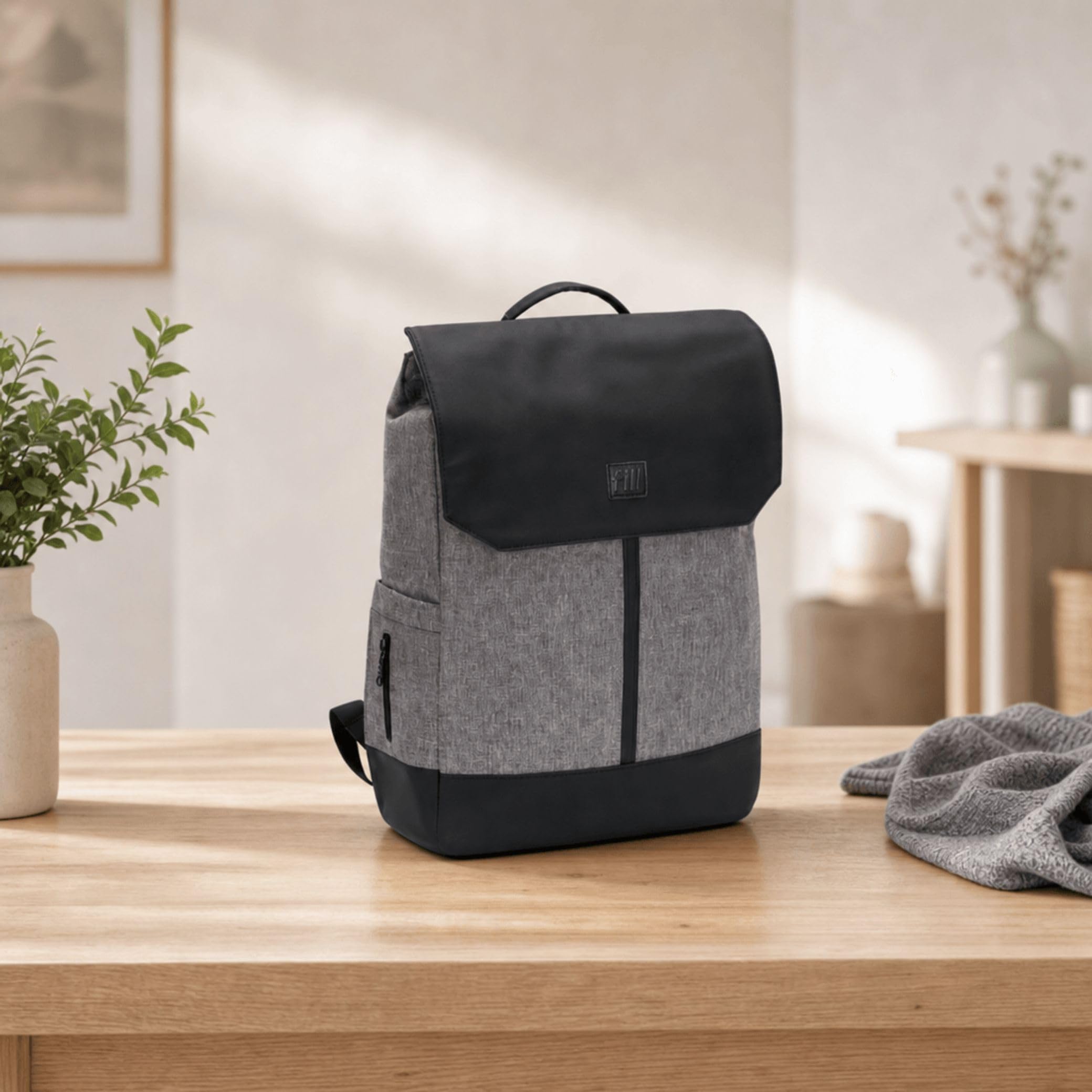 FILL Baby Wickelrucksack Exklusiv | Grosse Wickeltasche Mama Rucksack mit Flaschenwärmer und Wickelunterlage | Babyreisetasche Reisetasche für Unterwegs | Multifunktionale Babytasche