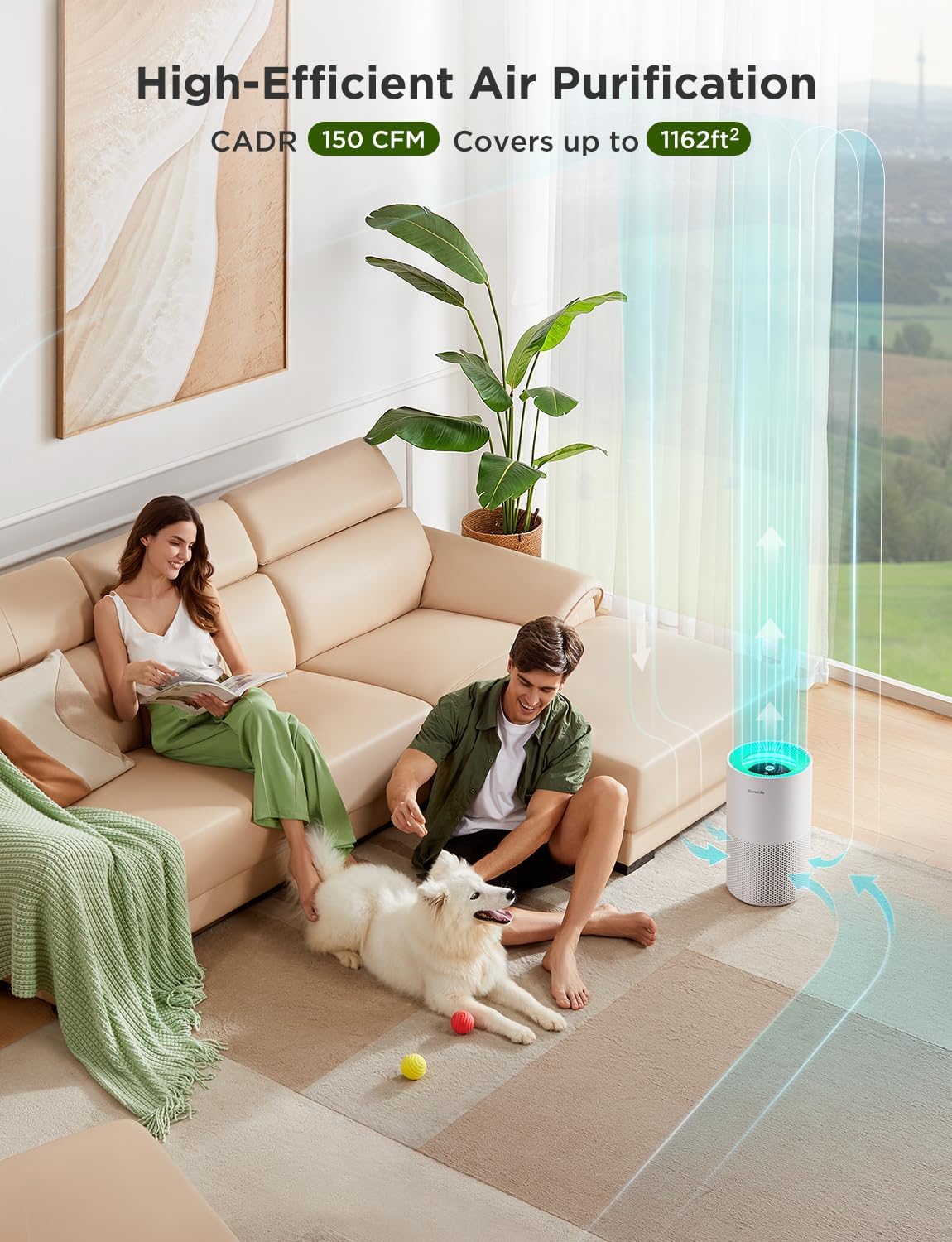 GoveeLife Dehumidifier Bundle with Air Purifiers for Large Rooms