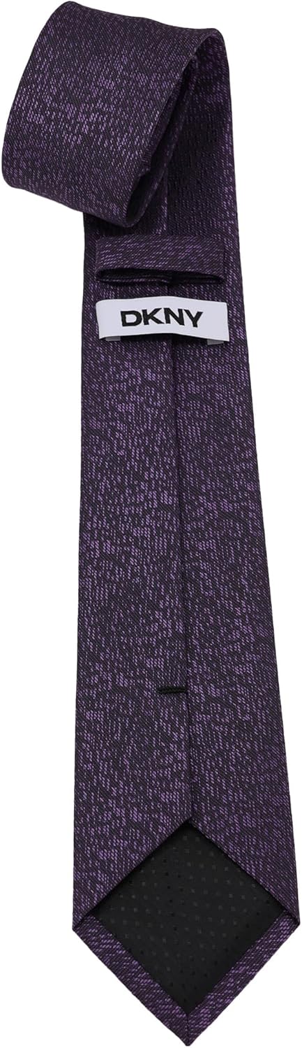 DKNY Men’s Purple Neckties – Slim 2.75" Width | Solid & Patterned Dress Ties for Business and Formal Wear