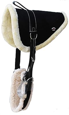 ProRider USA Challenger Western English Horse Bareback PAD Leather TREELESS Saddle 39141BK
