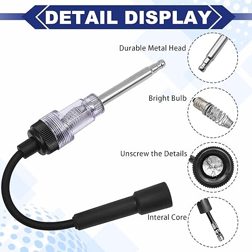 Miniatura 3 de Probador de bujías en línea, encendido de motor de vehículo de motor pequeño, detector de diagnóstico de armadura, adecuado para automóviles,