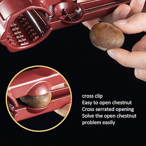 Miniatura 7 de Herramienta de cascanueces de nuez, abridor de nueces multifuncional, cortador divisor de nueces, para todas las nueces, avellanas, almendras,